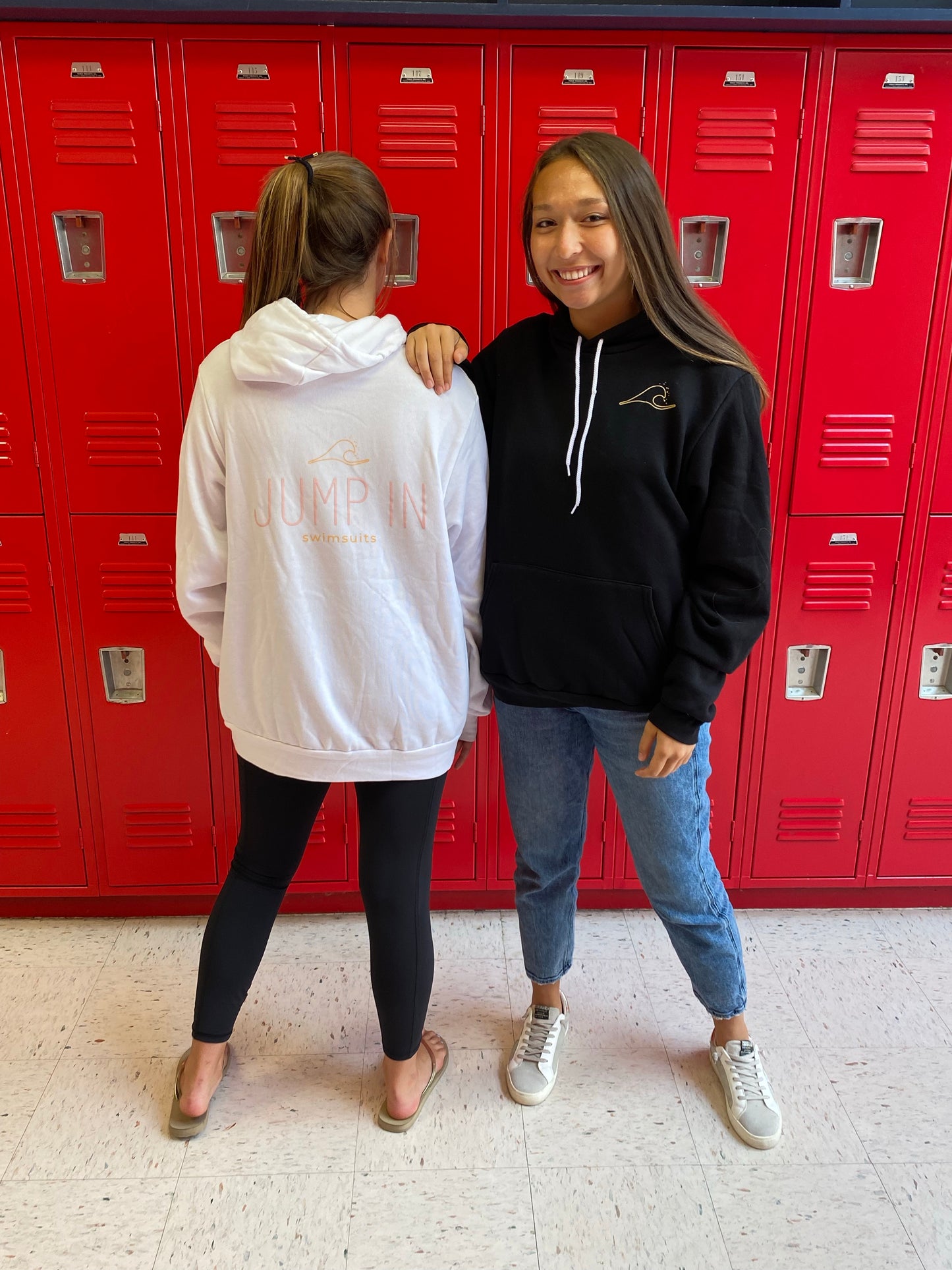 White Hoodie with Colorful Logo